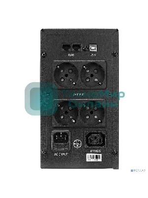 Источник бесперебойного питания CROWN Line Intractive CMU-SP800EURO USB 800VA\480W, корпус металл, 1x12V/9AH, розетки 4*EURO+1*IEC bybass, трансформатор AVR 140-290V, cъемный кабель 1.2 м, порт RJ11/45, порт USB, защита: от перегрузки, от КЗ, от скачков напряжения