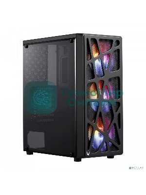 Компьютерный корпус Aerocool/Formula MANA черный без БП ATX 6x120мм 2xUSB 2.0 1xUSB 3.0 audio bott PSU