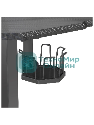 Стол игровой Cactus CS-ED-GbK столешница МДФ карбон, каркас черный