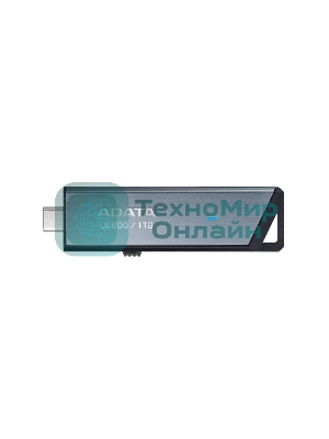 Флешка USB ADATA Elite UE800 (AELI-UE800-1T-CSG), 1Tb, Type-C USB 3.2, R/W 1000/1000, серебристый