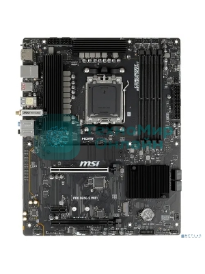 Материнская плата MSI PRO B650-S WIFI, AM5, AMD B650, 4xDDR5, 4xSATA, 2xM.2, 1xPCI-E 4.0 x16, 1xPCI-E 4.0 x4, 1xHDMI, 1xDP, 1x2.5Gb LAN, 3xUSB 3.2 Gen 1, 3xUSB 3.2 Gen 2, 6x3.5 мм, 7.1, Standard-ATX