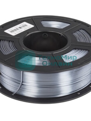 Филамент NVPrint Silk PLA+ Grey для 3D печати диаметр 1.75мм длина 330 метров масса 1 кг