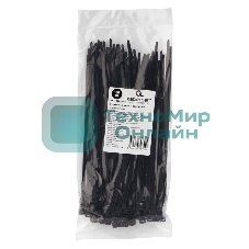 Стяжки NYT-200x4.8В пластиковые 200 мм х 4.8 мм, черные (100 шт.)