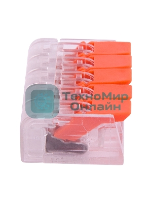 Универсальная компактная клемма Rexant 5-прoводная до 4,0 мм² (5 шт/уп)