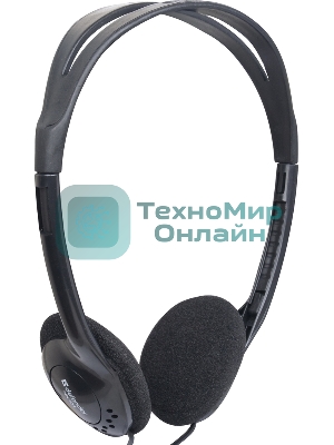 Наушники проводные Defender Aura 101 черный, накладные, 2 x Jack 3.5 мм
