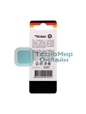 Бита для шуруповерта Kranz PZ1х50 мм (2 шт./уп.)