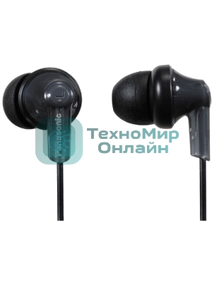 Проводные наушники Panasonic RP-HJE120 черный, внутриканальные, Jack 3.5 мм