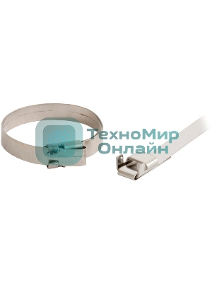 Стяжка стальная Hyperline FVC-370, коррозионно-стойкая (нержавеющая сталь 410L), 370x6x0.5мм, (100 шт)