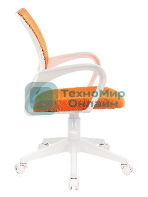 Кресло Бюрократ CH-W695NLT TW-38-3 TW-96-1 оранжевый, сетка/ткань, 120 кг, механизм качания
