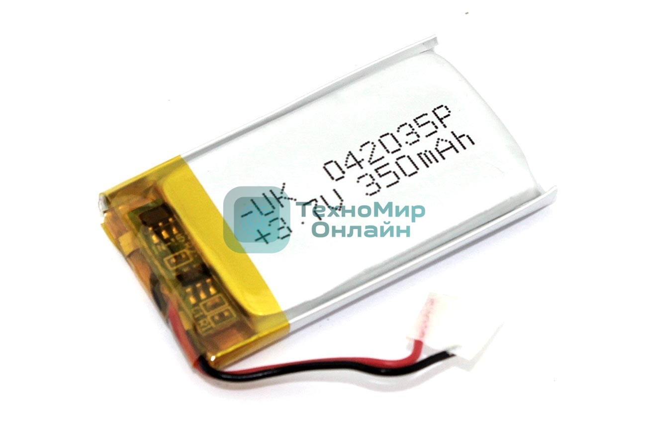 Аккумулятор Li-Pol (батарея) 4x20x35мм 2pin 3.7V/350mAh
