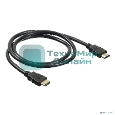 Кабель аудио-видео Buro HDMI (m)/HDMI (m) 1м. Позолоченные контакты черный (BHP HDMI 2.0-1)