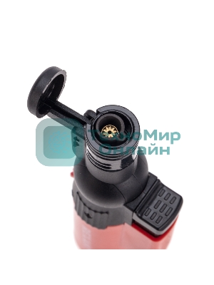 Турбо горелка Rexant GT-10, заправляемая, красная