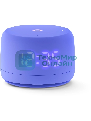 Умная колонка Яндекс Станция Лайт 2 LED, 6Вт, с экраном, 1 динамик, часы, Алиса, BT5.0, Wi-Fi, фиолетовый