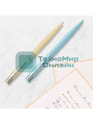 Ручка шариковая Waterman Graduate Allure Pastel Colors (2105224) Baby Blue Lacquer M син. черн. подар.кор.