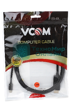 Кабель-переходник Mini DP M to HDMI M 1,5 м VCOM (CG695)