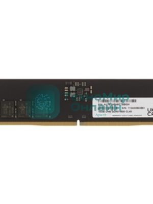 Оперативная память Apacer, DDR5, 16GB (1x16GB), 4800MHz, CL40, SO-DIMM