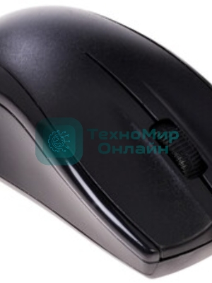 Мышь проводная Oklick 185M черный, 1200 dpi, USB, кнопки - 3