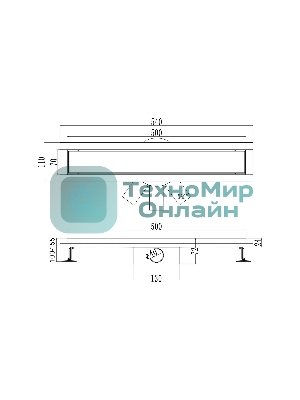 Трап линейный РМС ТЛ-02-50х7