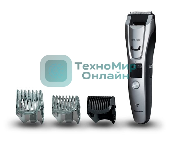 Машинка для стрижки Panasonic ER-GB80-S520 серебристый (насадок в компл:3шт)