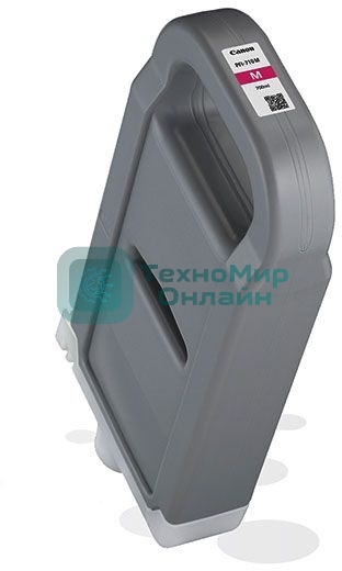 Картридж струйный Canon PFI-710 M 2356C001 пурпурный (700 мл) для Canon TX-2000/TX-3000/TX-4000