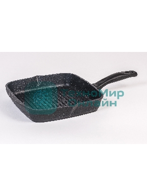 Сковорода - гриль квадратная 28 см, несъемн ручка 