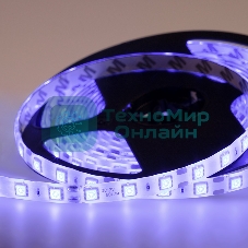 Лента светодиодная силикон, 10 мм, IP65, SMD 5050, 60 LED/m, 12 V, цвет свечения синий
