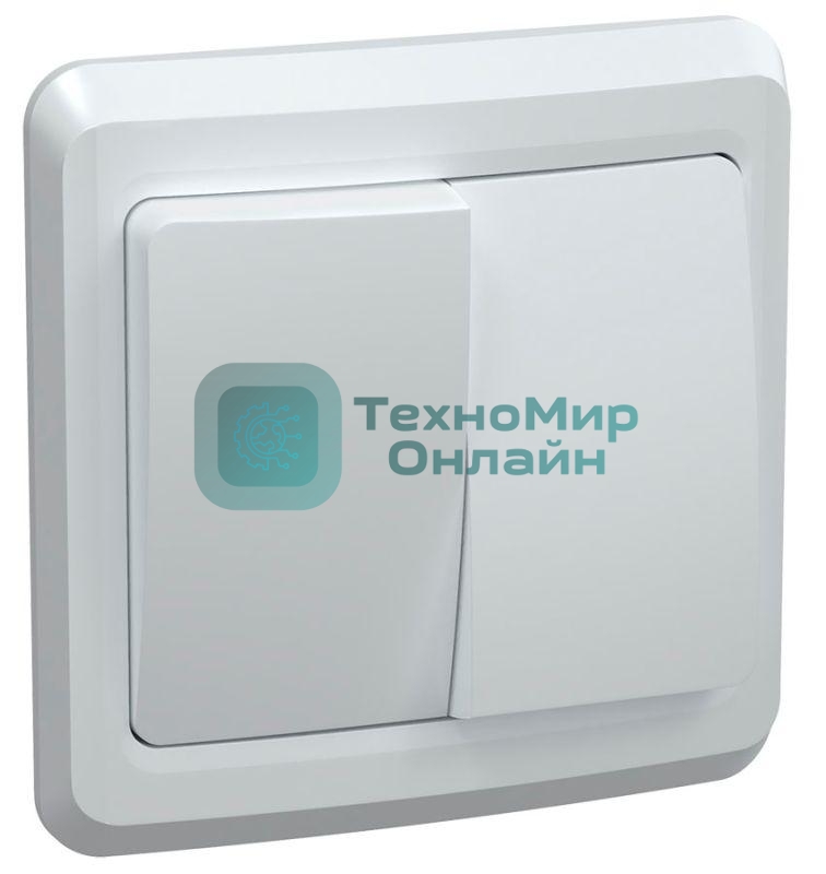 Выключатель 2-кл. СП Вега 10А IP20 ВС10-2-0-ВБ белый IEK EVV20-K01-10-DM