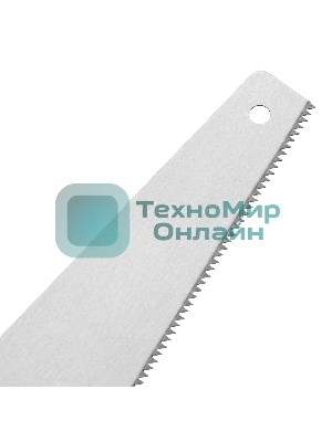 Ножовка по дереву Sparta 400 мм, 7-8 ТРI, каленый зуб, линейка, деревянная рукоятка