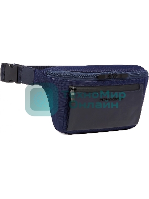 Сумка на пояс Piquadro Orion CA2174S136/BLU синий ткань/натур.кожа