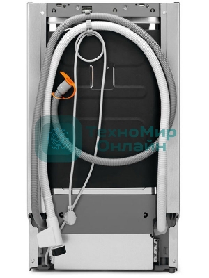 Встраиваемая посудомоечная машина ELECTROLUX EEG63410L/Встраиваемая узкая посудомоечная машина, загрузка на 10 комплектов посуды, сенсорное управление, 8 программ, 44.6x55x82 см, черный, сушка: стандартная (конденсация), индикация на полу: проекция дисплея