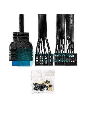 Компьютерный корпус Minitower ExeGate BAA-308U2-UNS500 (mATX, БП UNS500 с вент. 12см, 1хUSB/2хUSB 3.0, HD Audio, черный)