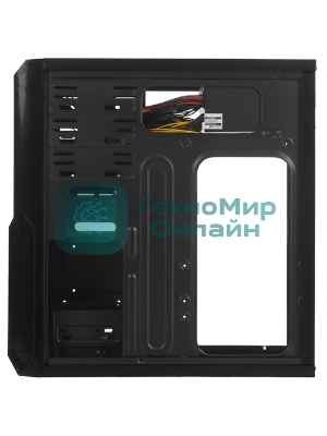 Компьютерный корпус ExeGate EX278399RUS Miditower ExeGate XP-329S Black, ATX, (XP500, Black,120мм), 2хUSB, Audio
