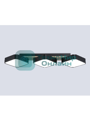 Светильник Ambrella light FL4878/3 BK/WD черный/дерево 54W 3000-6000K 680*200*70 (без ПДУ)