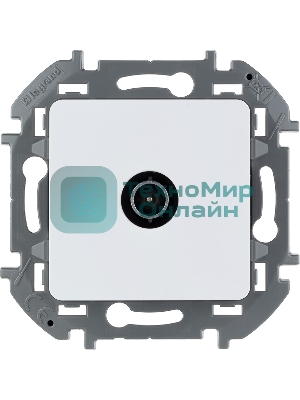 Розетка телевизионная проходная 14 дБ 5-862 мГц белый