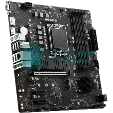Материнская плата MSI PRO B760M-P DDR5, LGA 1700, Intel B760, 4xDDR5, 4xSATA, 2xM.2, 1xPCIe 4.0 x16, 2xPCIe 3.0 x1, 1xHDMI, 1xDP, 1xVGA, 1x1Gb LAN, 4xUSB-A 2.0, 1xUSB-A 3.2 Gen 1, 1xUSB-C 3.2 Gen 2, 3x3.5 мм, 7.1, mATX