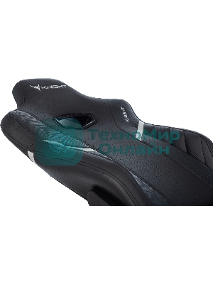 Кресло Knight Thunder 5X черный, экокожа, 120 кг, механизм качания