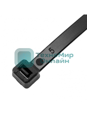 Хомуты Сибртех, 500 х 8 мм, пластиковые, черные, 50 шт.