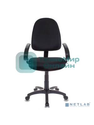 Кресло Бюрократ CH-300/BLACK черный, экокожа, 120 кг, механизм качания