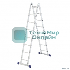 Лестница шарнирная алюминиевая Сибртех, 4х4