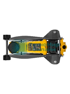 Домкрат гидравлический подкатной Denzel 3 т, 125-470 мм, быстрый подъем, проф.