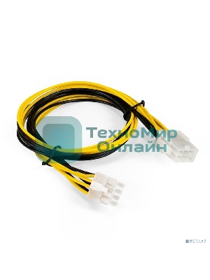 Удлинитель кабеля питания материнской платы +12V ExeGate EX-EXT-8M8F-0.5 (8pin EPS12V M/8pin EPS12V F, 0,5м)