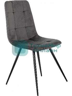 Стул для дома Бюрократ CH-K1 т.серый Holland 18 металл черный на ножках