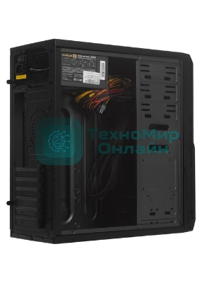 Компьютерный корпус ExeGate EX278399RUS Miditower ExeGate XP-329S Black, ATX, (XP500, Black,120мм), 2хUSB, Audio