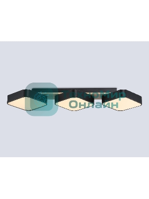 Светильник Ambrella light FL4878/3 BK/WD черный/дерево 54W 3000-6000K 680*200*70 (без ПДУ)
