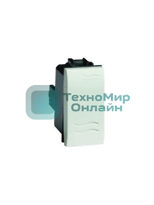 Выключатель 1-кл. ДКС 76001B 1мод. СП BRAVA 16А IP20 бел.