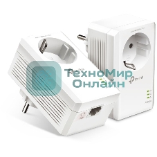Сетевой адаптер TP-Link AV1000 Gigabit Passthrough Powerline Starter KitSPEED: 1000 Mbps PowerlineSPEC: Broadcom CPU, HomePlug AV2, 1+1 Gigabit PortFEATURE: Plug and Play, tpPLC Utility, Pair for More Security, Extra Power SocketKIT: 2× TL-PA7017P