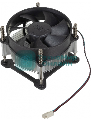 Кулер для процессора DEEPCOOL CK-11508 PWM черный, 92 мм, алюминий, 2200 об/мин, 30.1 дБ, 4 pin, 65 Вт, 70 мм