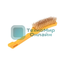 Щетка по металлу Kranz с пластиковой ручкой 260 мм