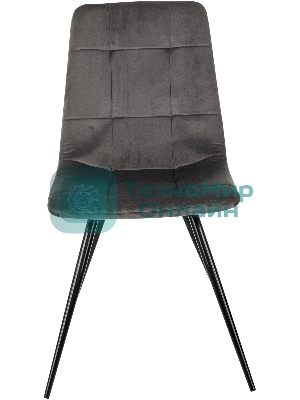 Стул для дома Бюрократ CH-K1 т.серый Holland 18 металл черный на ножках