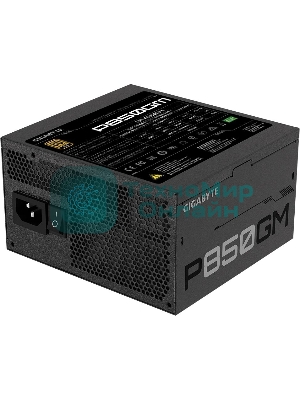 Блок питания Gigabyte GP-P850GM RTL, 850Вт, 80 PLUS Gold, 120мм, модульный, черный